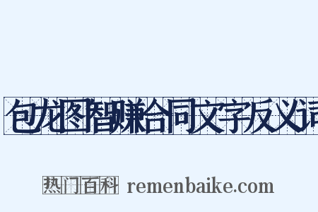 包龙图智赚合同文字反义词是什么意思的图片